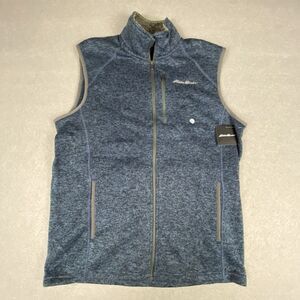 NWT Eddie Bauer Mens Med Radiator Sweater Vest 2.0 Navy Heather Hiking Outdoor